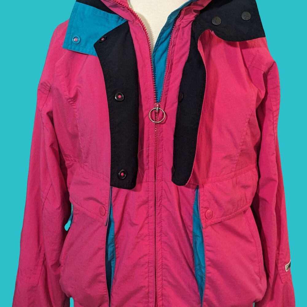 Helly Hansen LIFA Vintage Hot Pink Light Weight Shell Jacket Size M Preowned - Picture 5 of 10